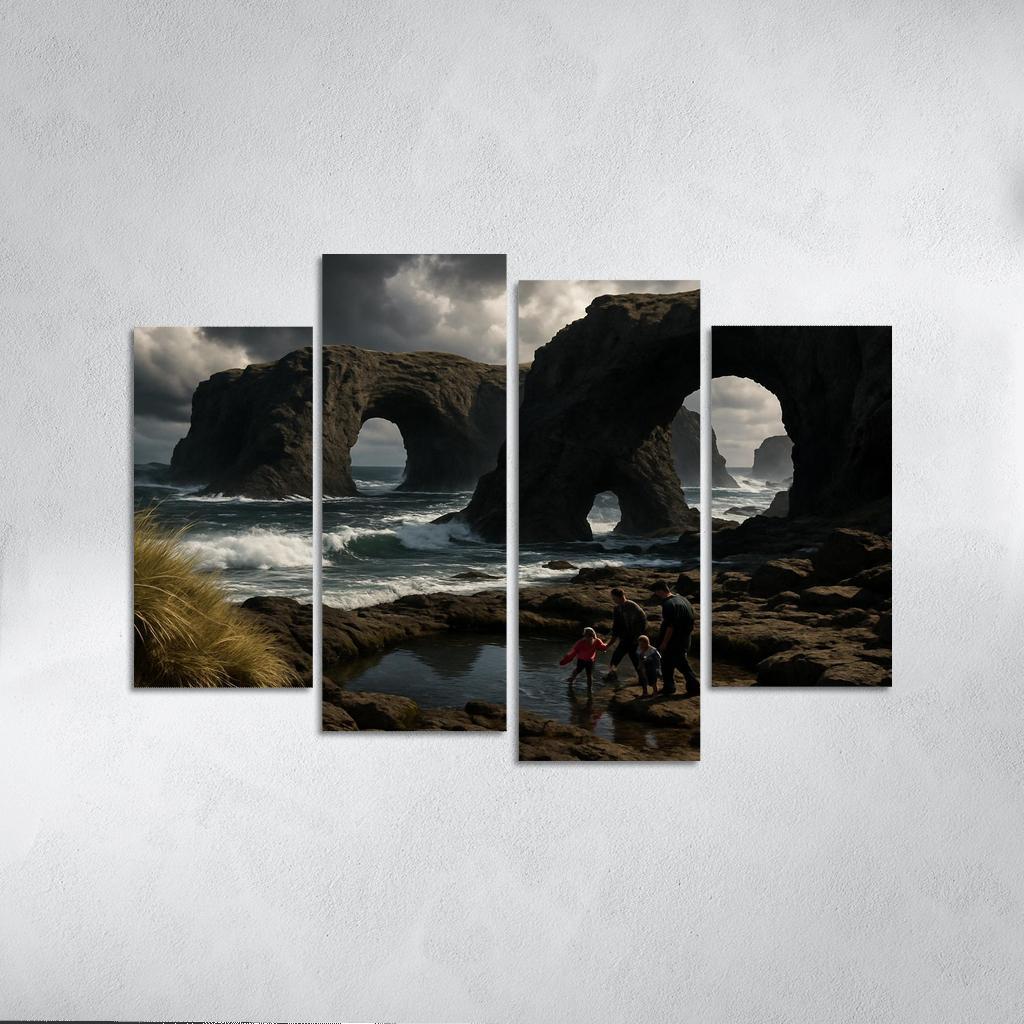 Basalt Arches Beach custom paintings frame