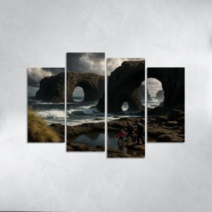 Basalt Arches Beach custom paintings frame