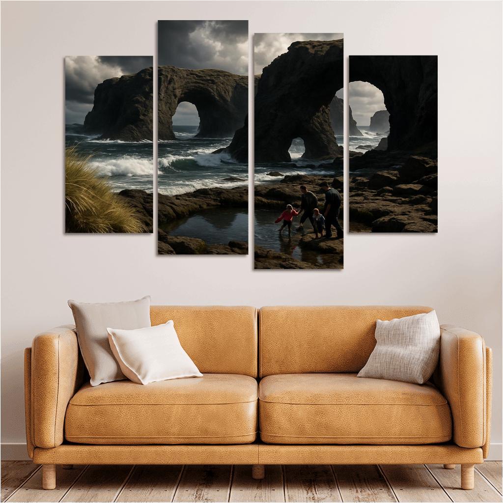 Basalt Arches Beach custom paintings frame