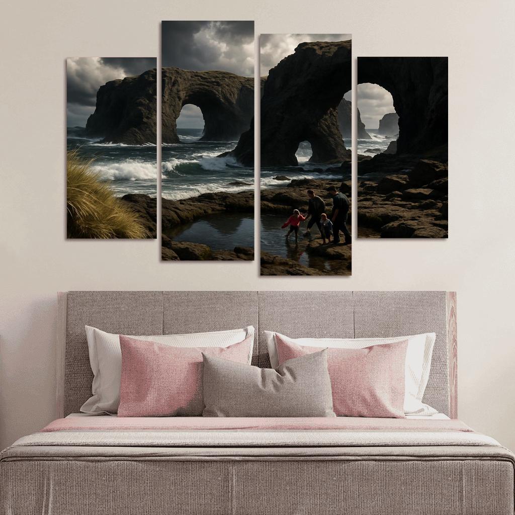 Basalt Arches Beach custom paintings frame