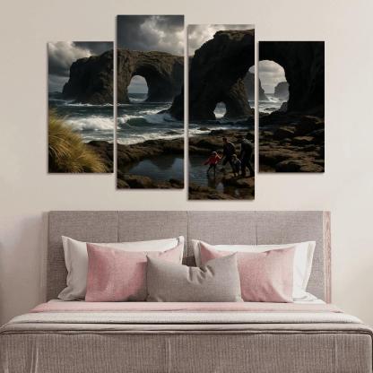 Basalt Arches Beach custom paintings frame