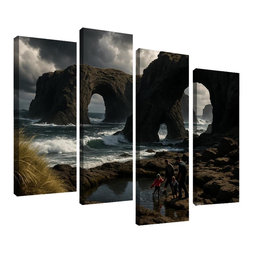 Basalt Arches Beach custom paintings frame