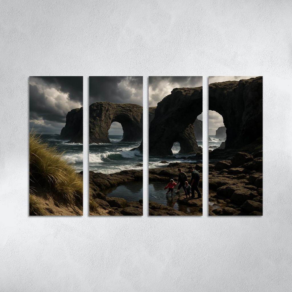 Basalt Arches Beach custom paintings frame