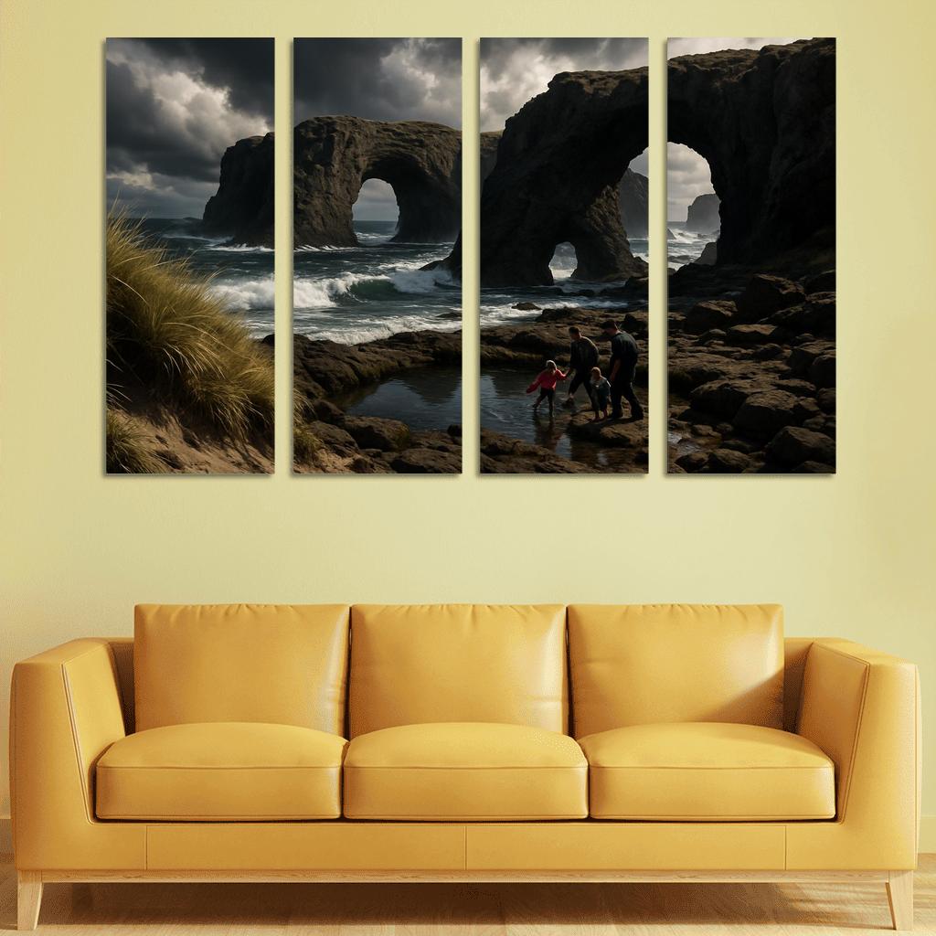 Basalt Arches Beach custom paintings frame
