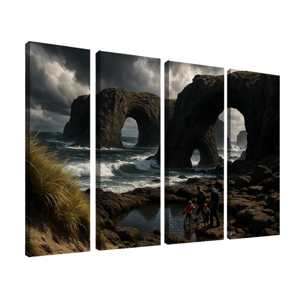 Basalt Arches Beach custom paintings frame