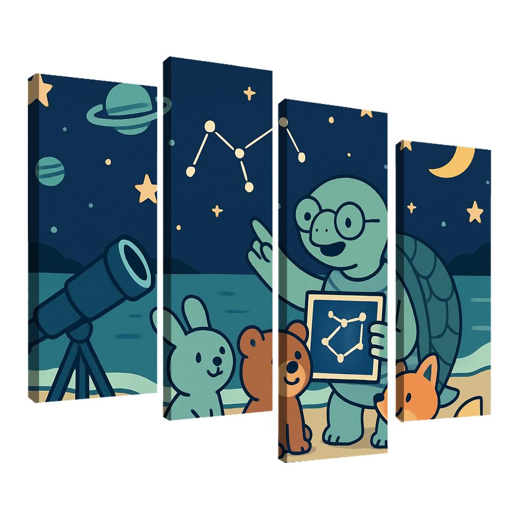 Stargazer Turtle Academy modern paintings frame