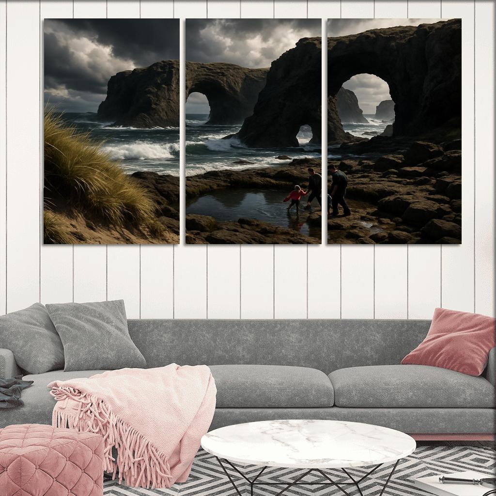 Basalt Arches Beach custom paintings frame