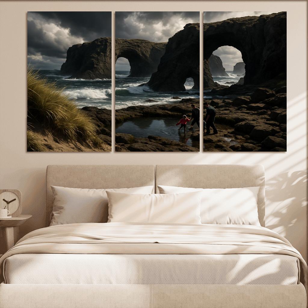 Basalt Arches Beach custom paintings frame