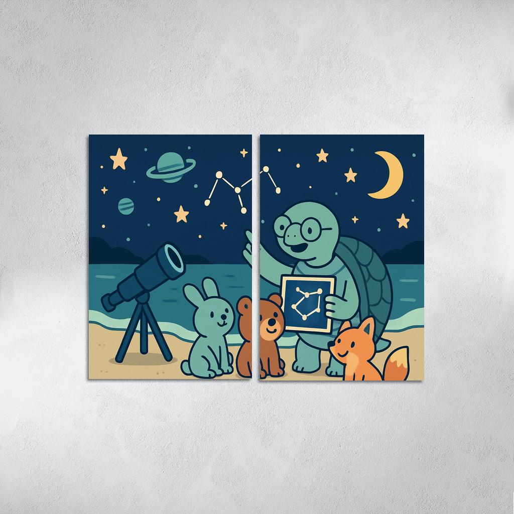 Stargazer Turtle Academy modern paintings frame