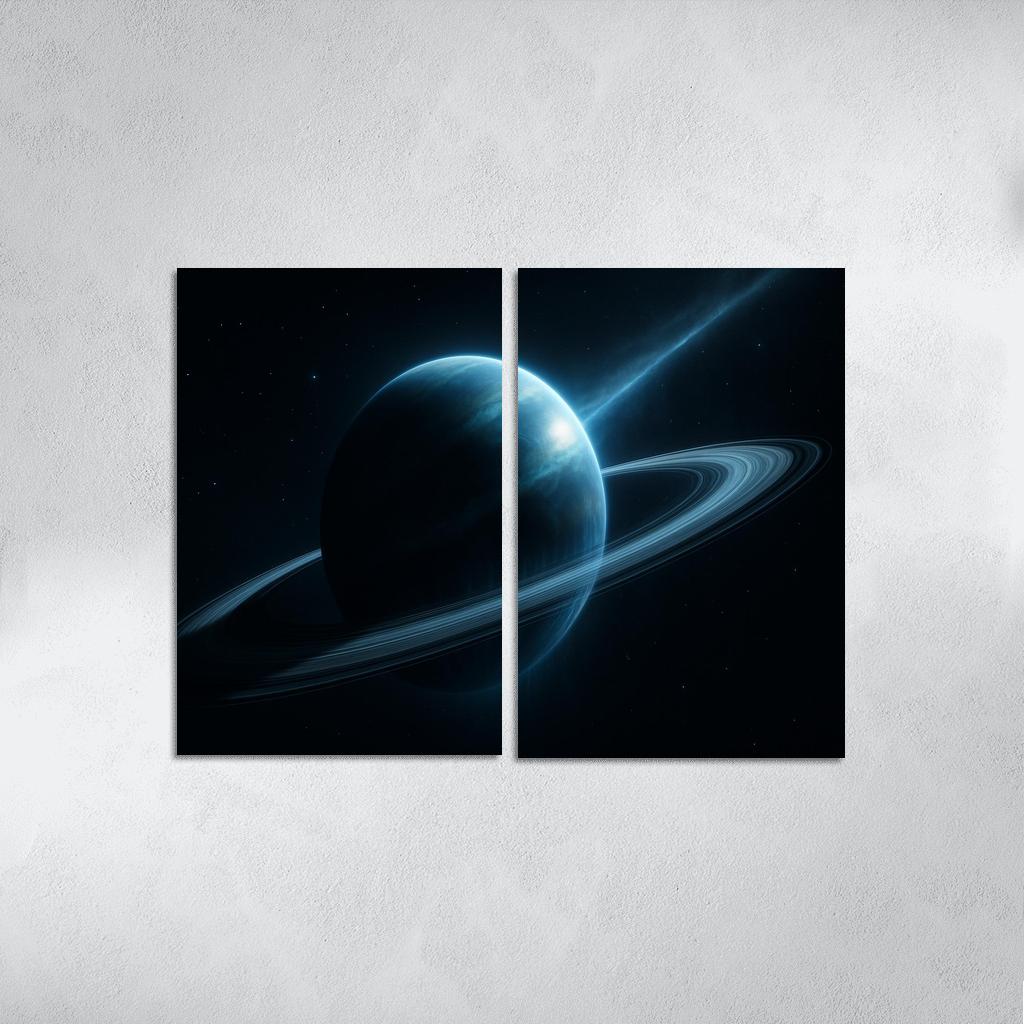 Ringed Rogue Planet With Ion Tail art trends