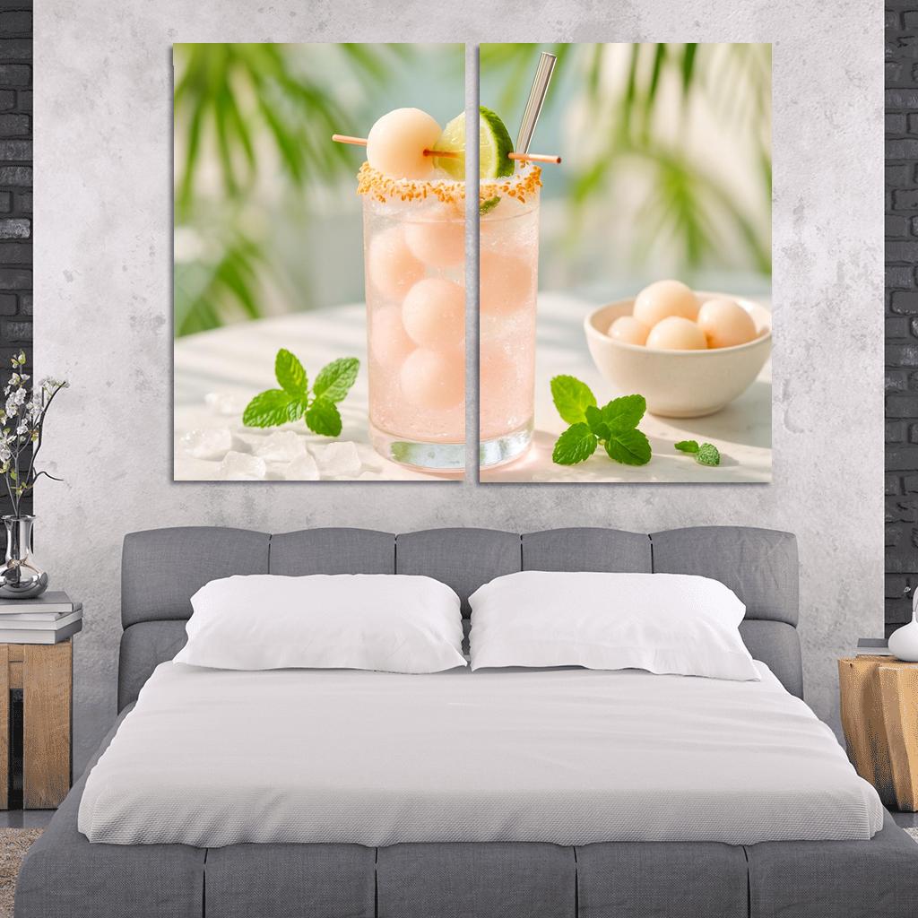 Sparkling Coconut Lychee Cooler premium artwork frames