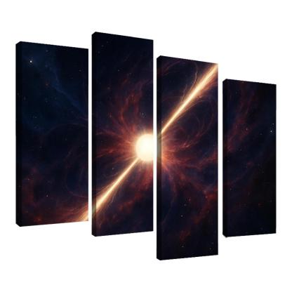 Pulsar Lighthouse In A Nebular Sea framed paintings