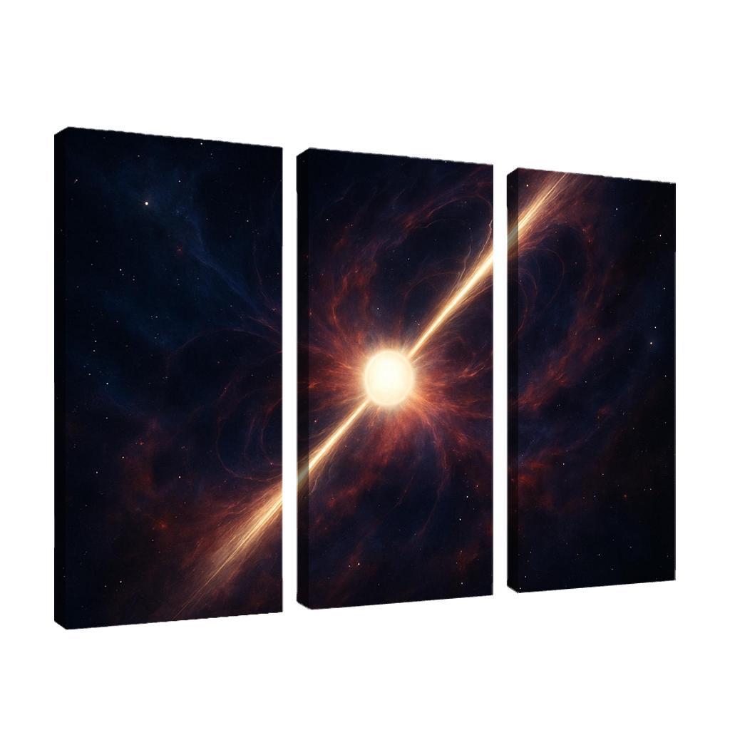 Pulsar Lighthouse In A Nebular Sea framed paintings
