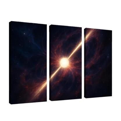 Pulsar Lighthouse In A Nebular Sea framed paintings