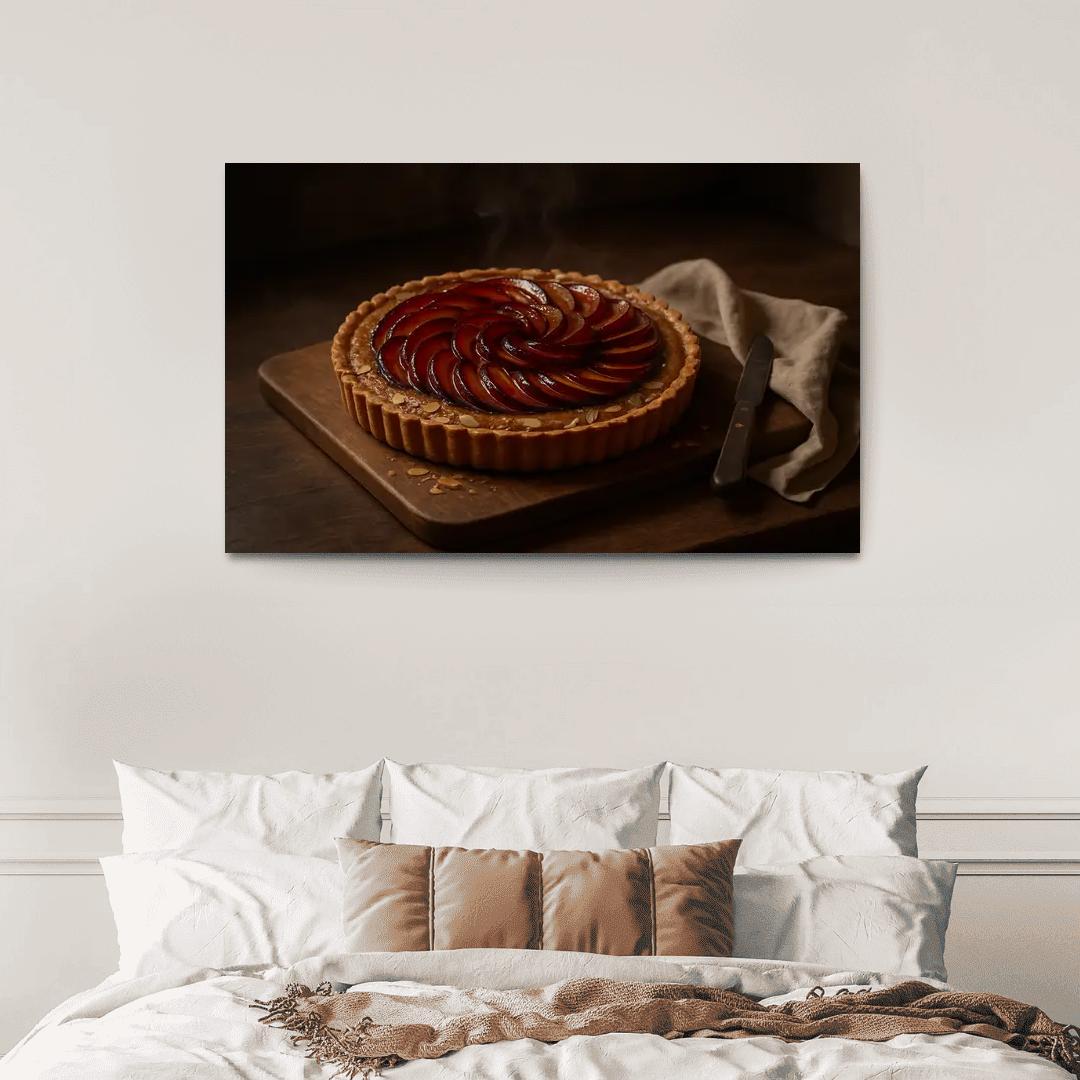 Smoky Plum And Almond Tart decor