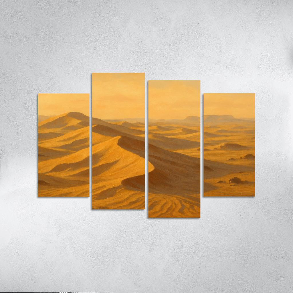 Sepia Dunes At Dawn canvas paintings frame
