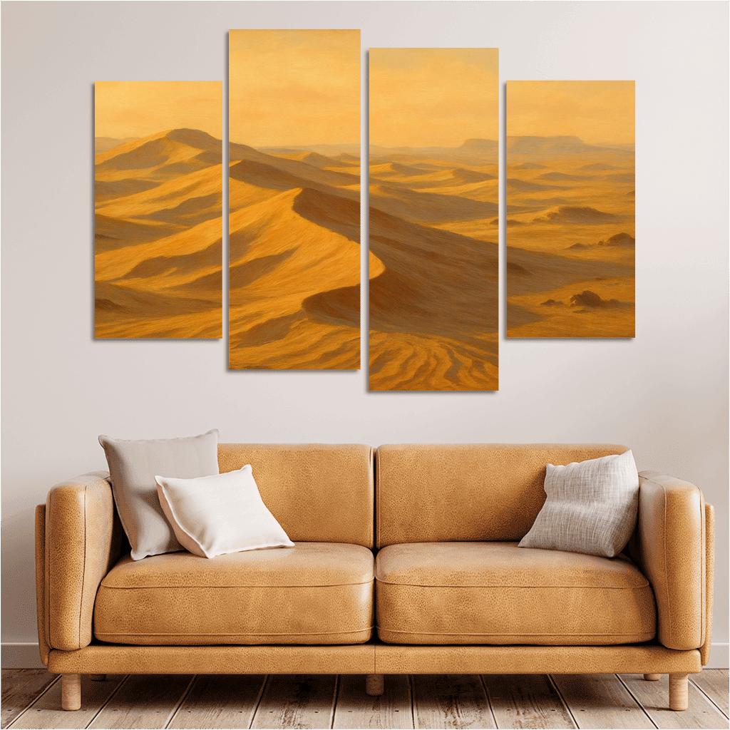Sepia Dunes At Dawn canvas paintings frame