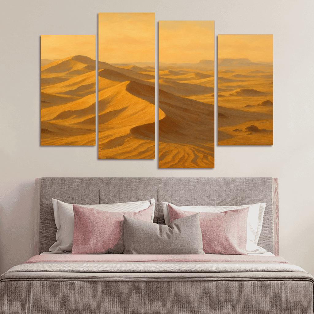 Sepia Dunes At Dawn canvas paintings frame