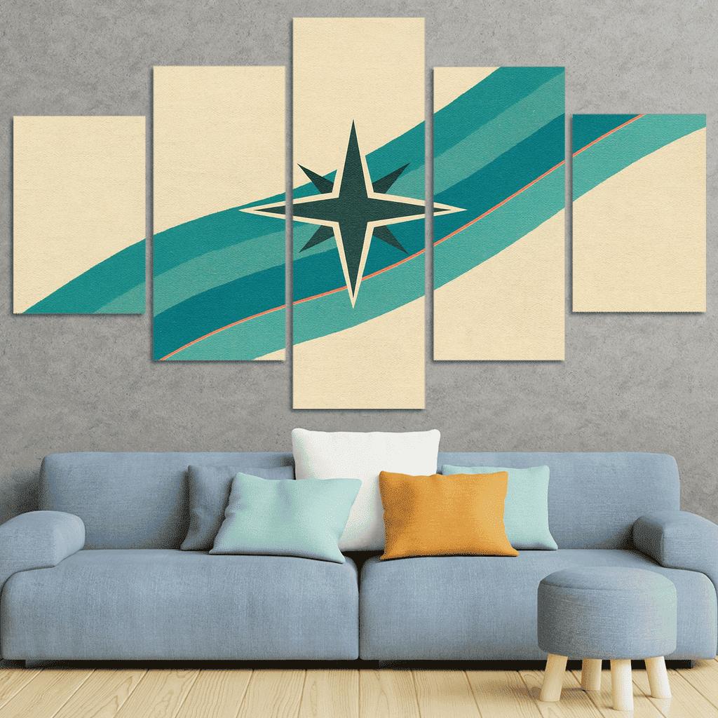 River Of Stripes And Star Compass art trends