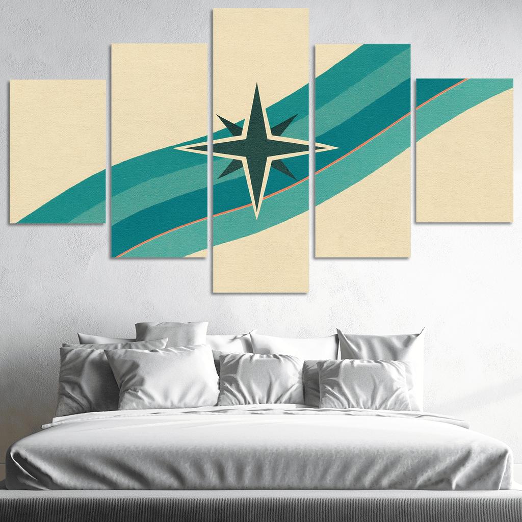 River Of Stripes And Star Compass art trends