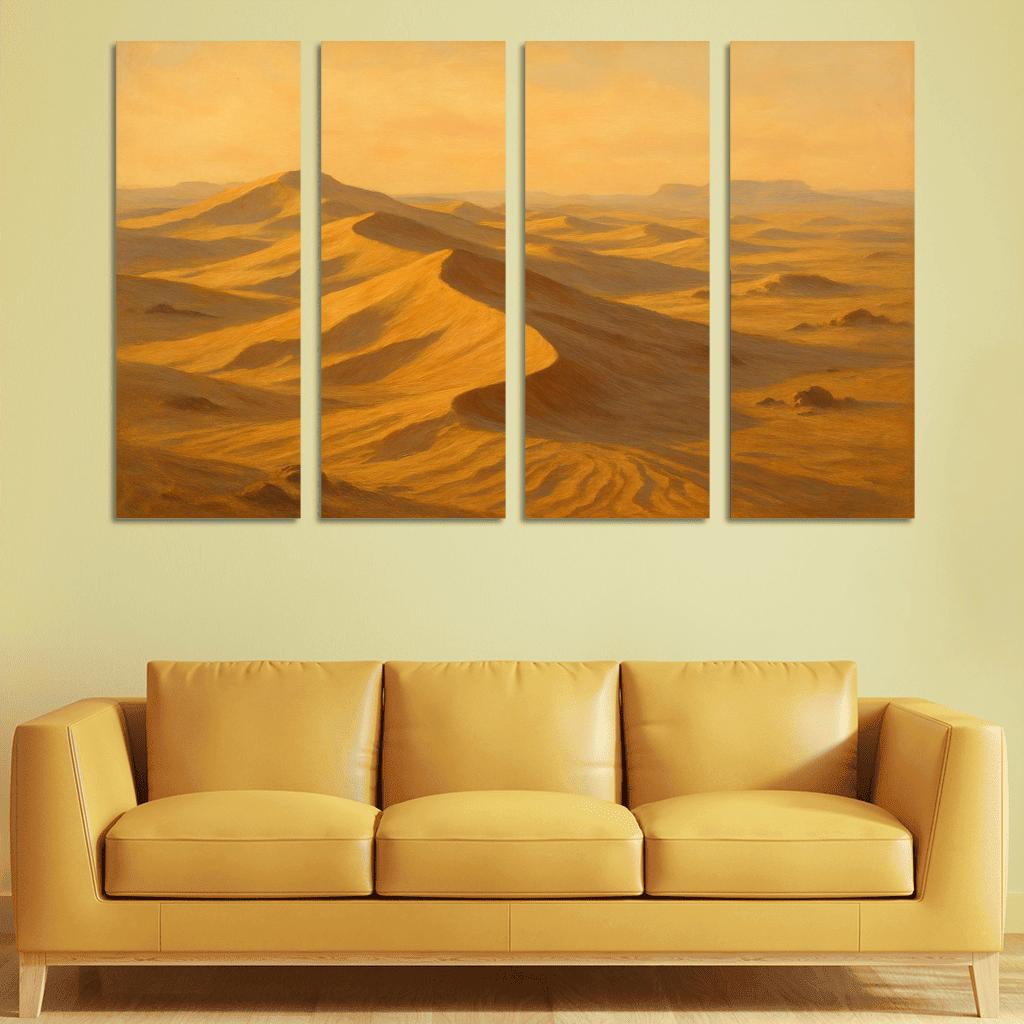 Sepia Dunes At Dawn canvas paintings frame