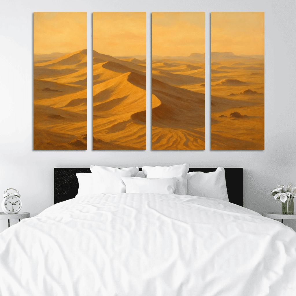 Sepia Dunes At Dawn canvas paintings frame