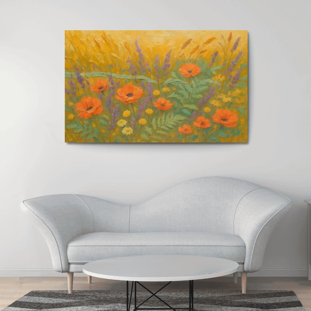 Sunrise Meadow Tapestry wall art