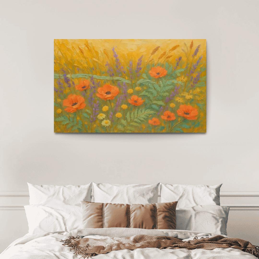 Sunrise Meadow Tapestry wall art