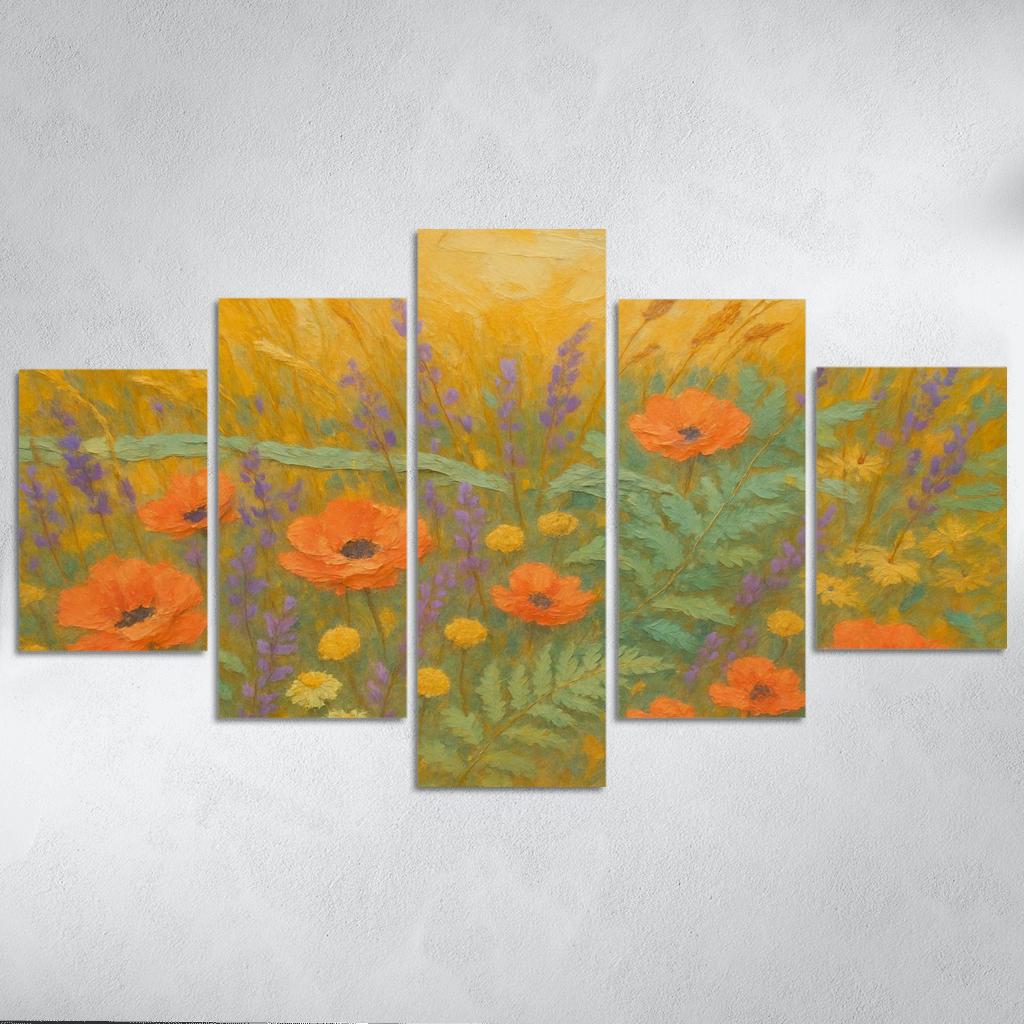 Sunrise Meadow Tapestry wall art