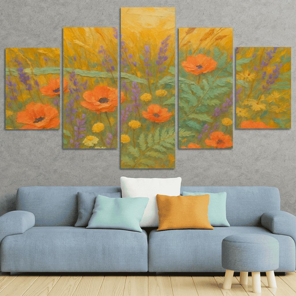Sunrise Meadow Tapestry wall art