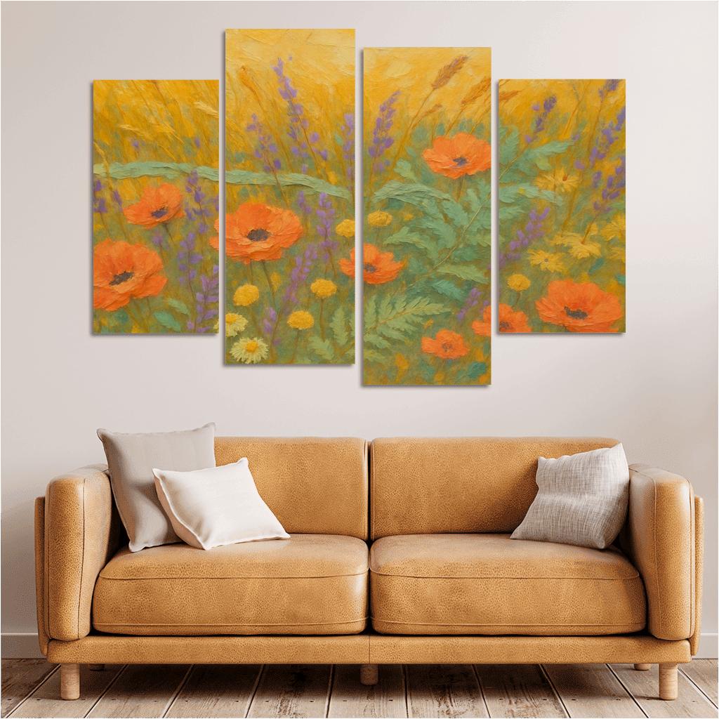Sunrise Meadow Tapestry wall art