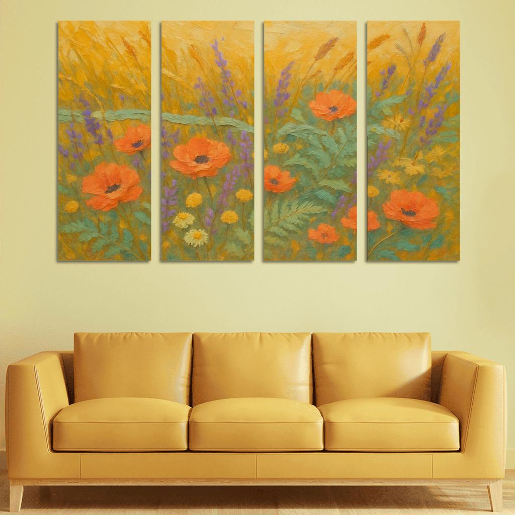 Sunrise Meadow Tapestry wall art