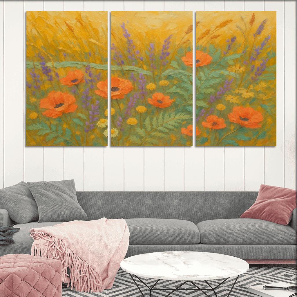Sunrise Meadow Tapestry wall art