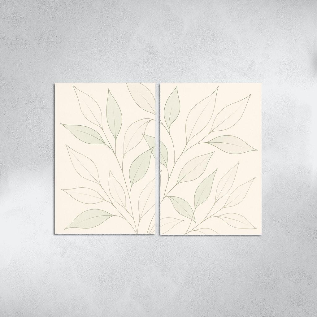 Whisper Of Leaves multi-panel paintings