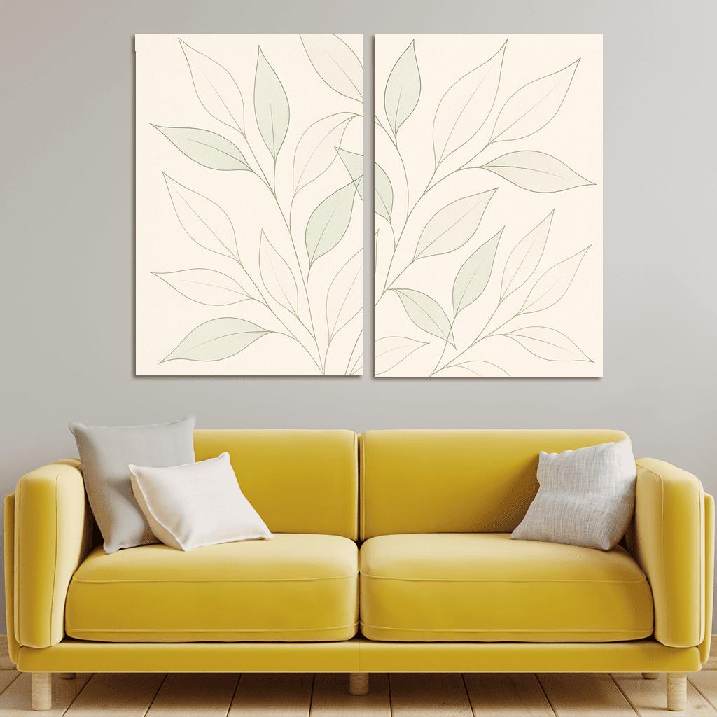 Whisper Of Leaves multi-panel paintings