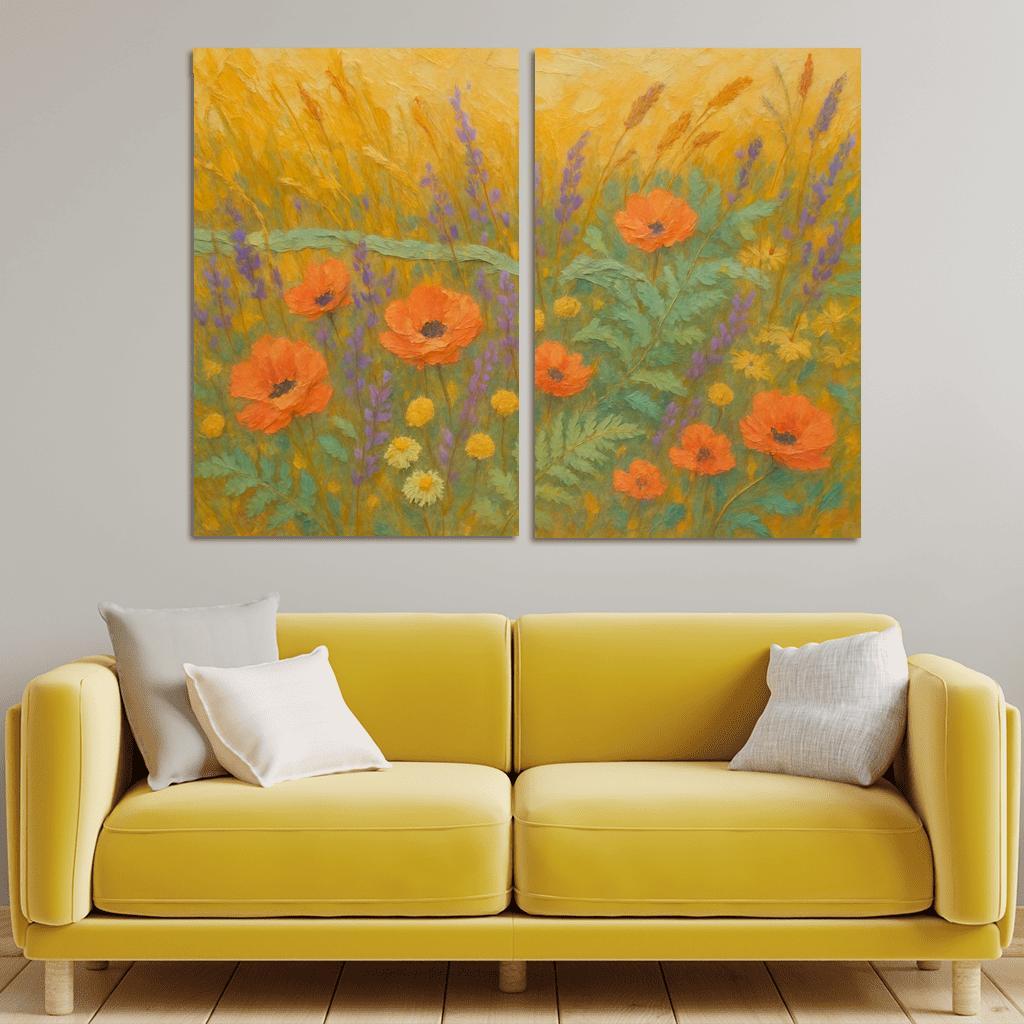 Sunrise Meadow Tapestry wall art