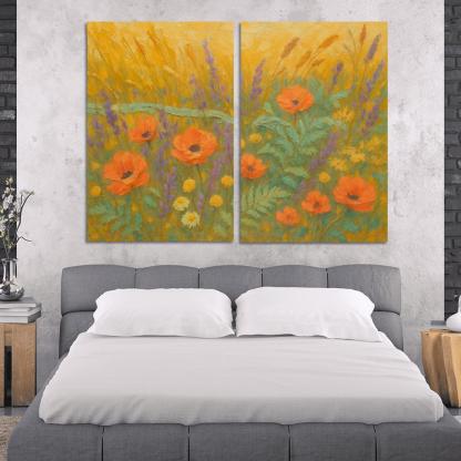 Sunrise Meadow Tapestry wall art