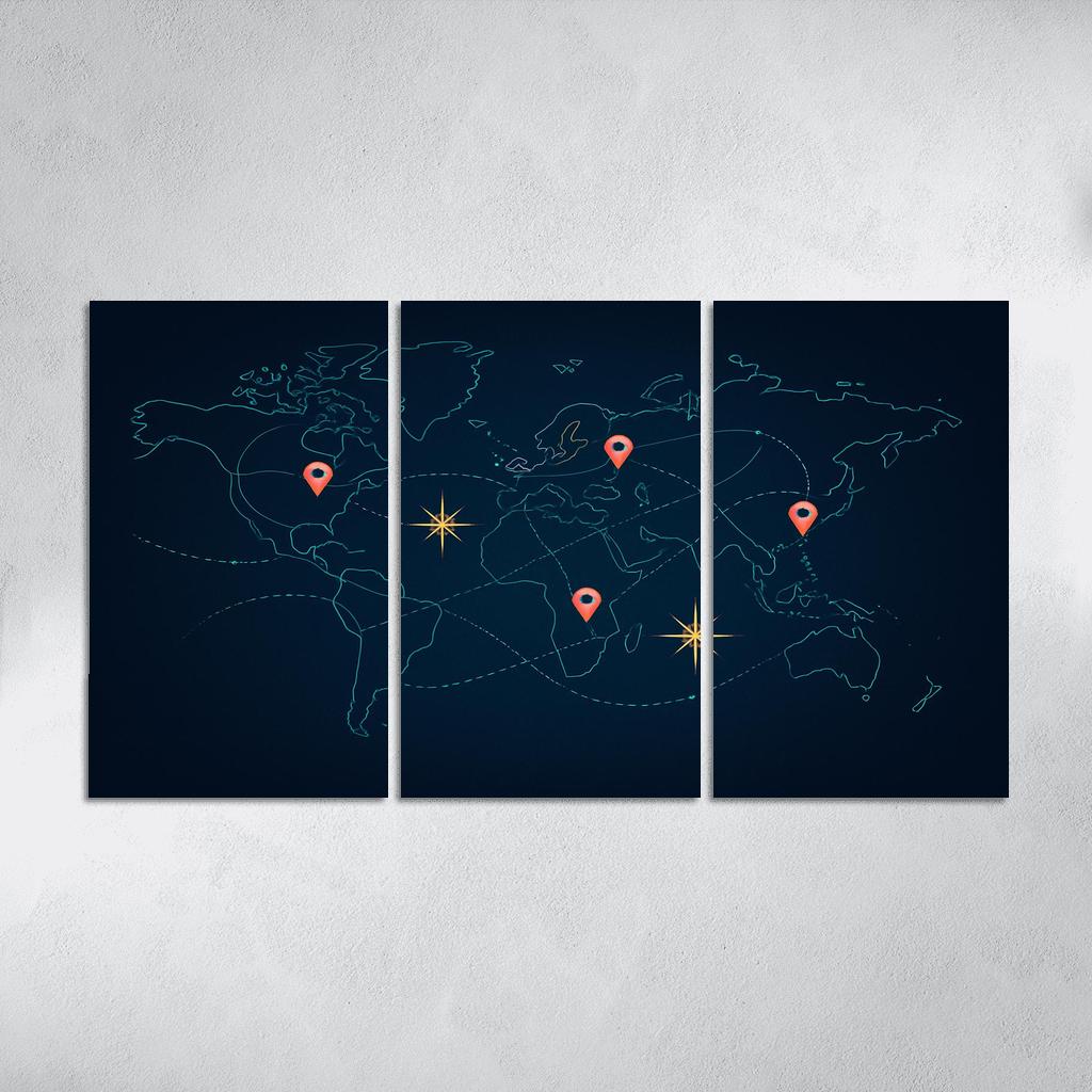Celestial Journey Map modern paintings frame
