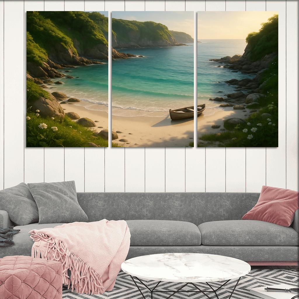 Secluded Pearl Bay canvas paintings frame