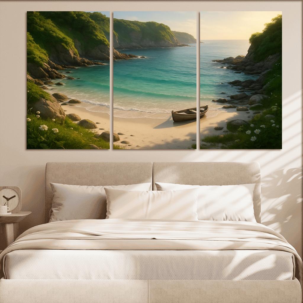 Secluded Pearl Bay canvas paintings frame