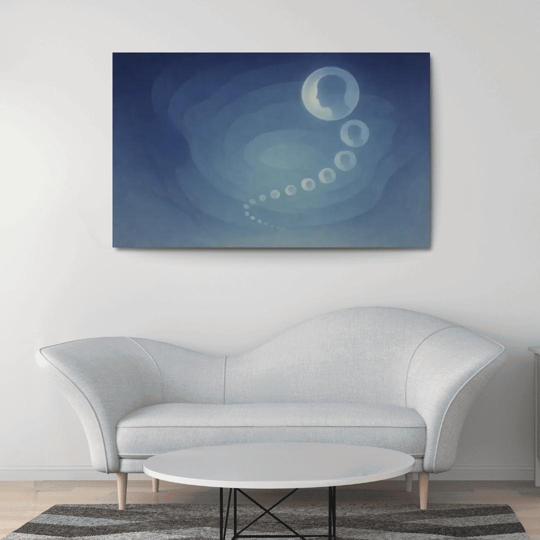 Echoes Of Quiet Infinity canvas paintings frame