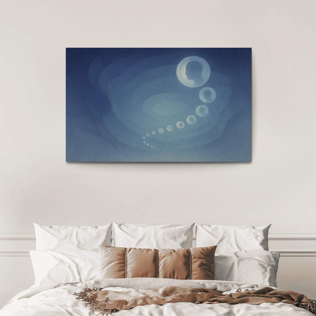 Echoes Of Quiet Infinity canvas paintings frame
