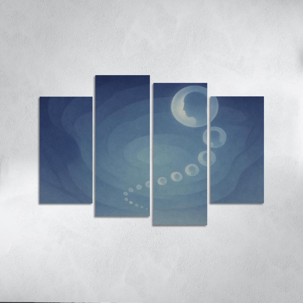 Echoes Of Quiet Infinity canvas paintings frame