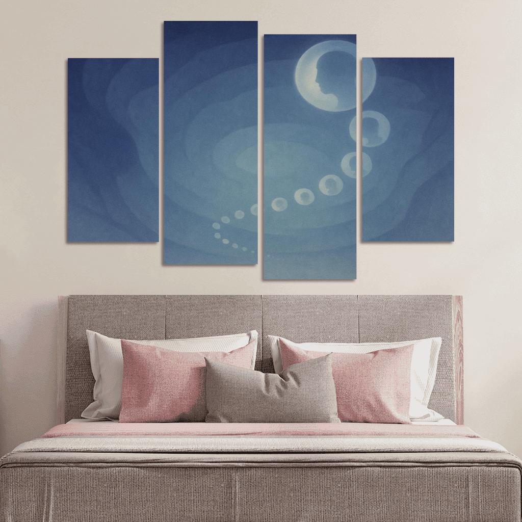 Echoes Of Quiet Infinity canvas paintings frame