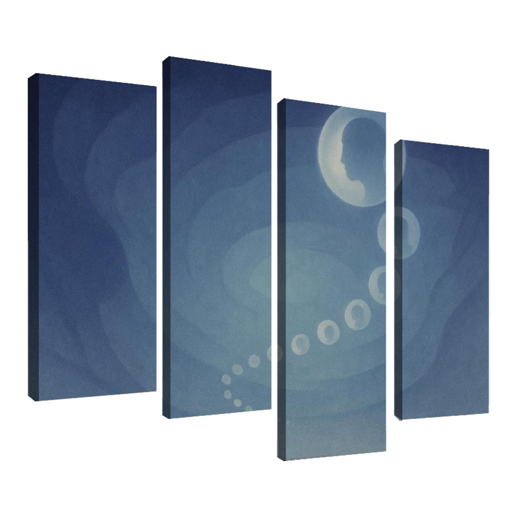 Echoes Of Quiet Infinity canvas paintings frame