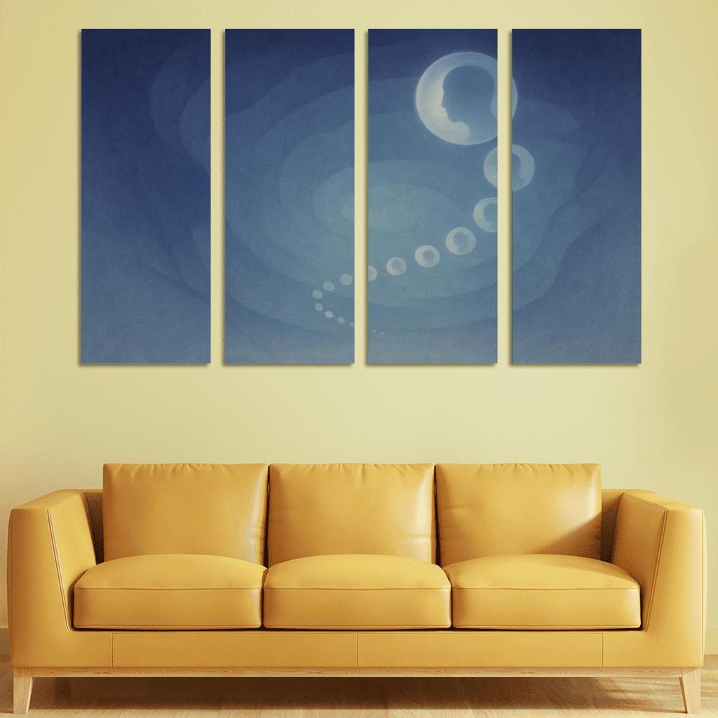 Echoes Of Quiet Infinity canvas paintings frame