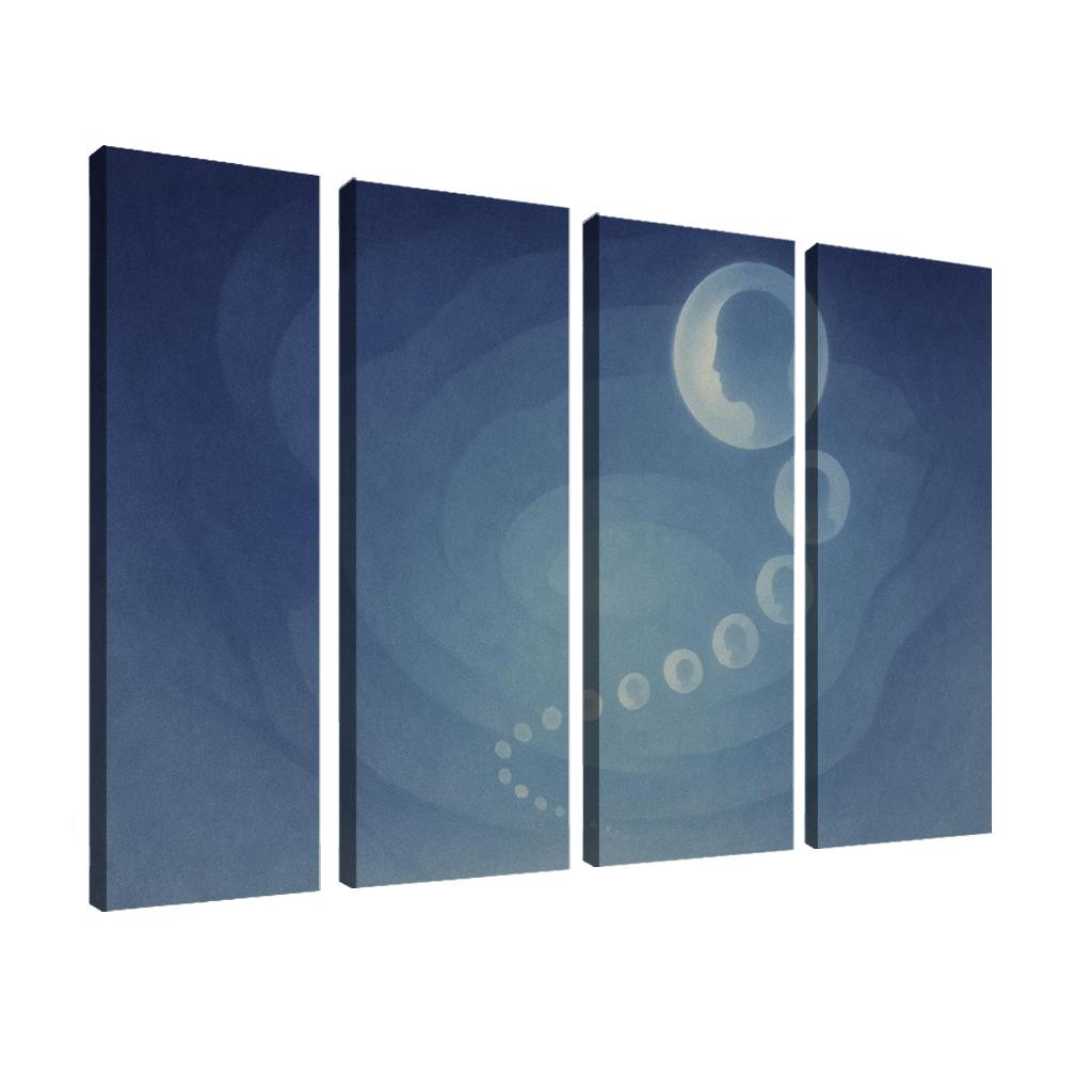Echoes Of Quiet Infinity canvas paintings frame