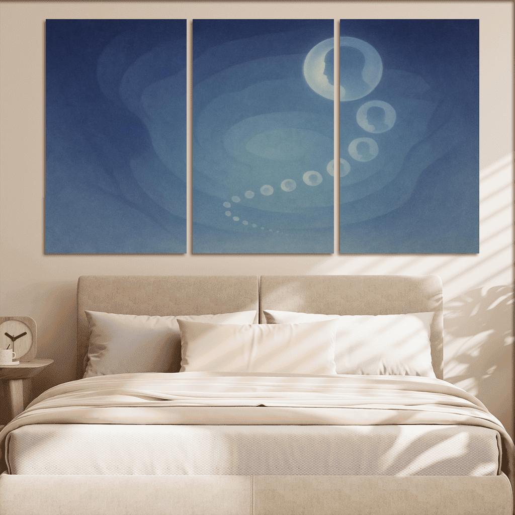 Echoes Of Quiet Infinity canvas paintings frame