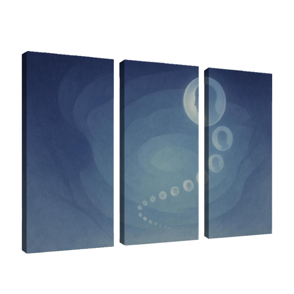 Echoes Of Quiet Infinity canvas paintings frame