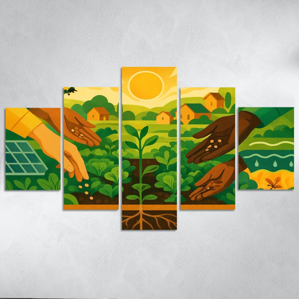 Harvest Of Tomorrow canvas paintings frame